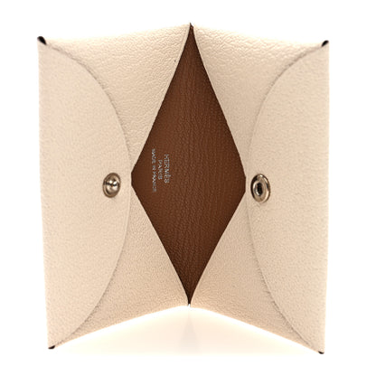 Hermes Chevre Mysore Verso Calvi Card Case Nata Quebracho 5 of 8