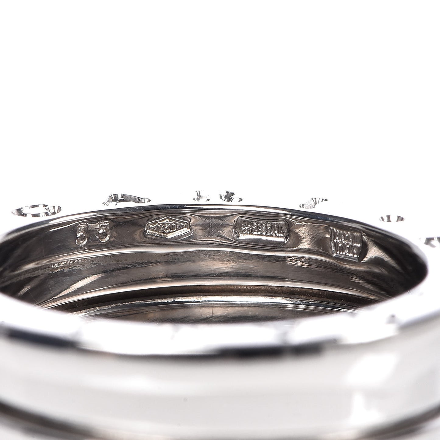 18K White Gold B.Zero1 Five-Band XX Anniversary Ring 55 7.25