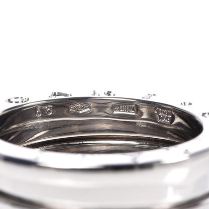 Bulgari 18K White Gold B.Zero1 Five-Band XX Anniversary Ring 55 7.25 5 of 5