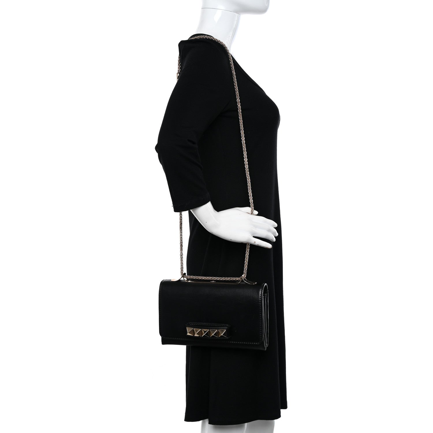 Valentino Garavani Nappa Va Va Voom Shoulder Bag Black 2 of 12