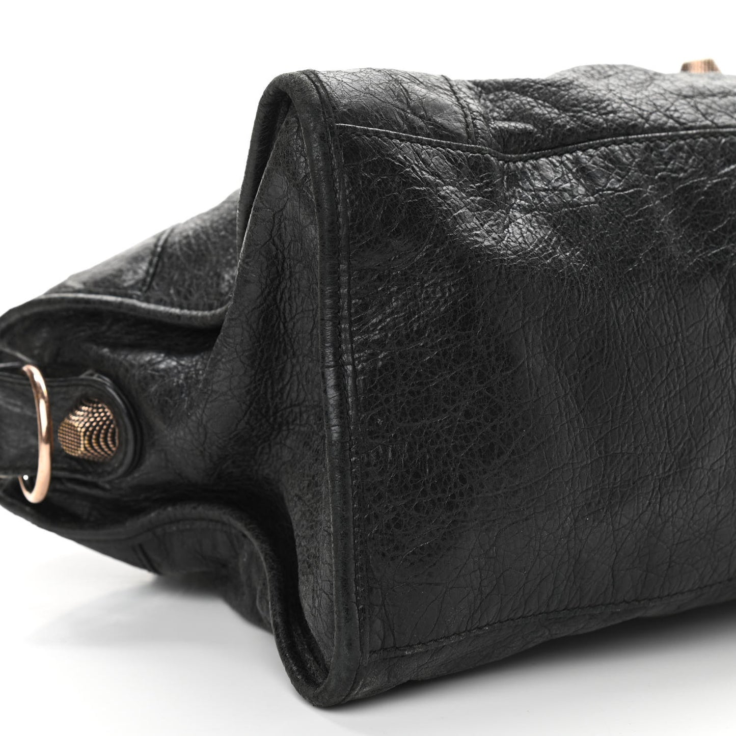 Agneau Giant 21 Rose Gold Hardware Part Time Black