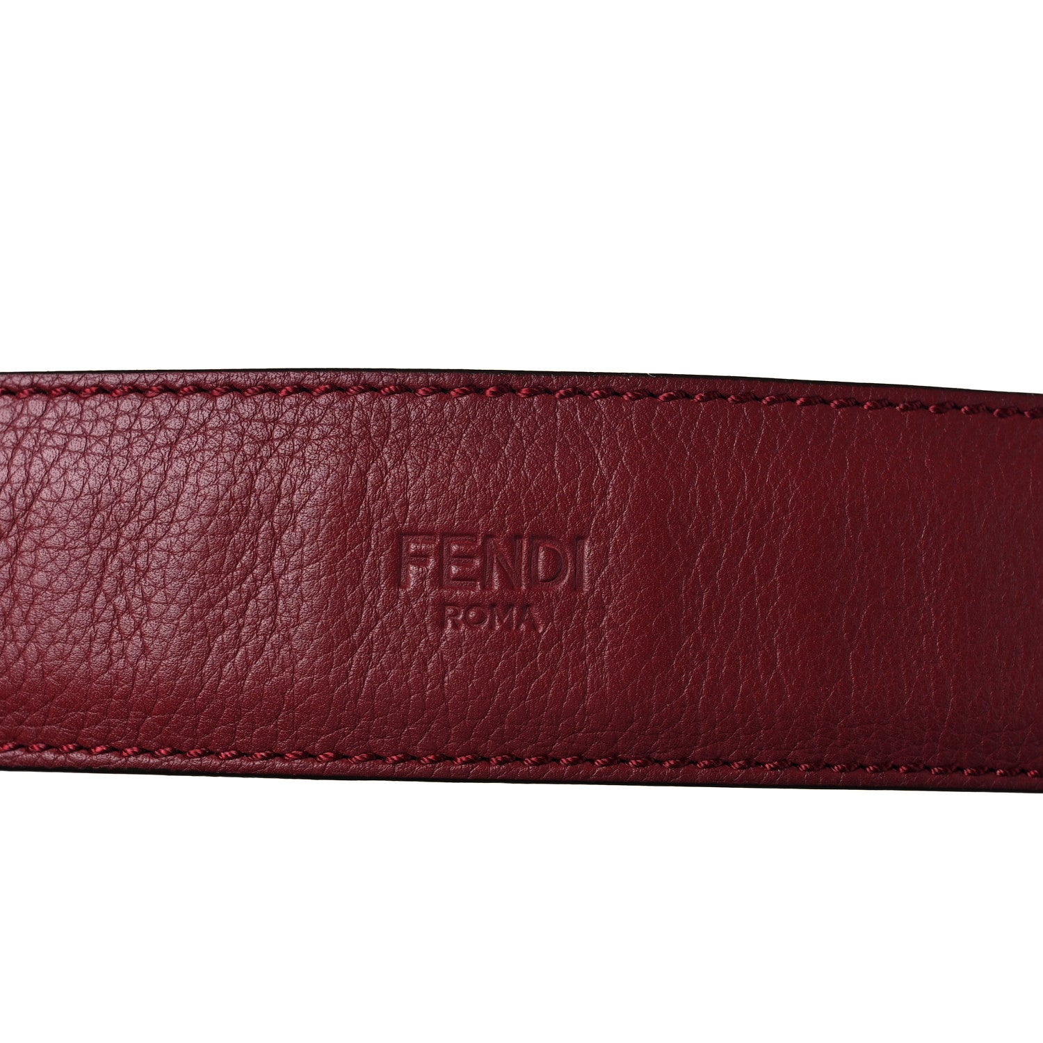 Fendi Zucca Vitello Artic Large Hobo Tobacco Burgundy 12 of 12