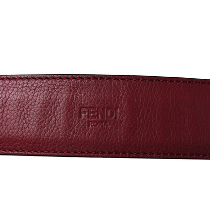 Fendi Zucca Vitello Artic Large Hobo Tobacco Burgundy 12 of 12