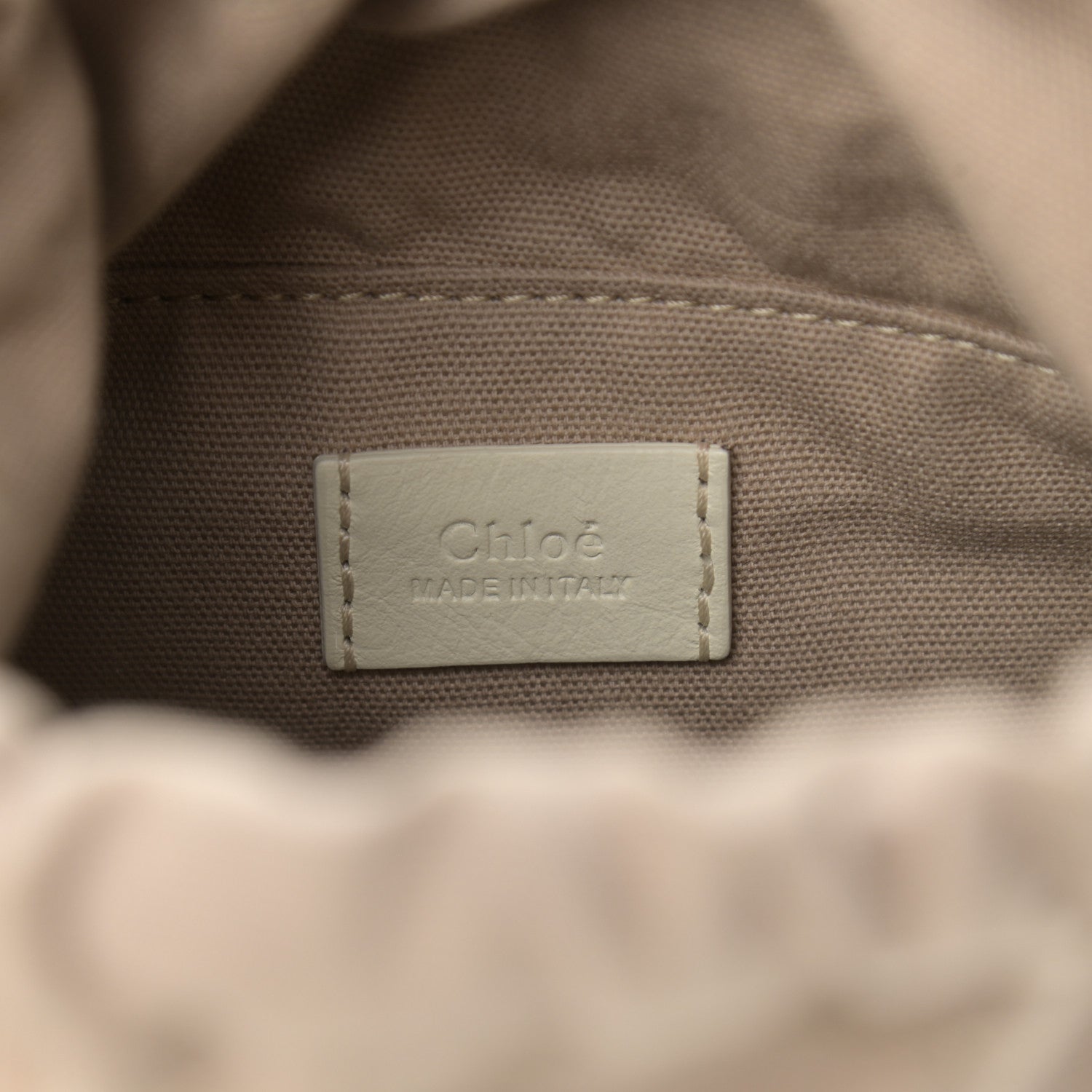 Chloe Smooth Calfskin Small Roy Bucket Bag Natural White 6 of 12