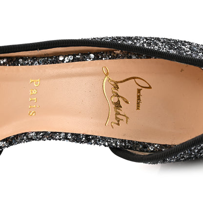 Christian Louboutin Glitter Dragonfly Iriza 100 Pumps 38 Black 8 of 8