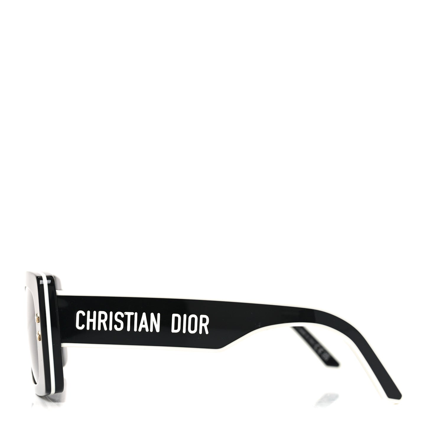 Diorpacific S1U Square Sunglasses Black White