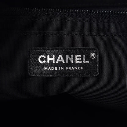 Chanel Lambskin Quilted CC Chain Bucket Bag Black 6 of 14