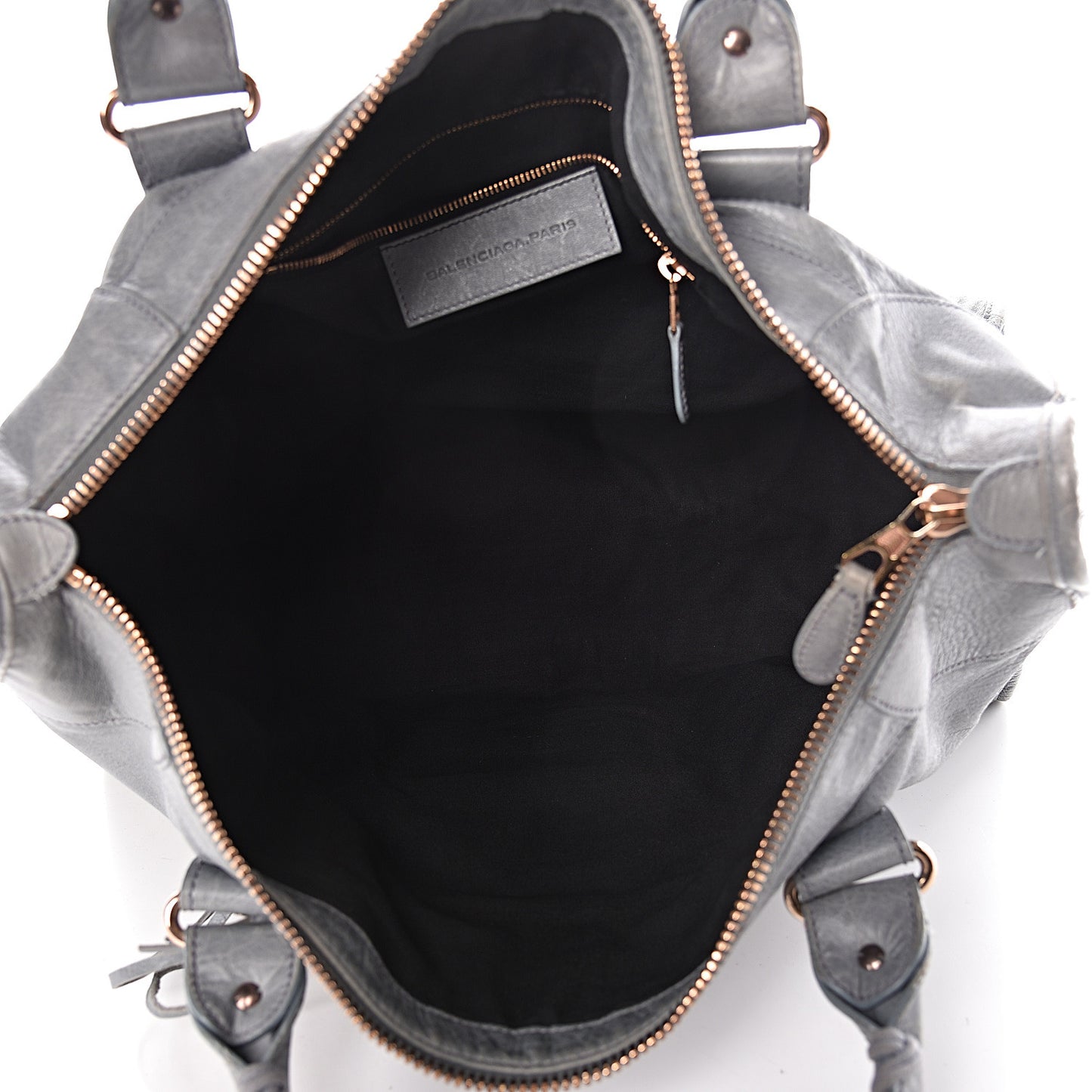 Agneau Giant 21 Rose Gold Hardware Work Ardoise