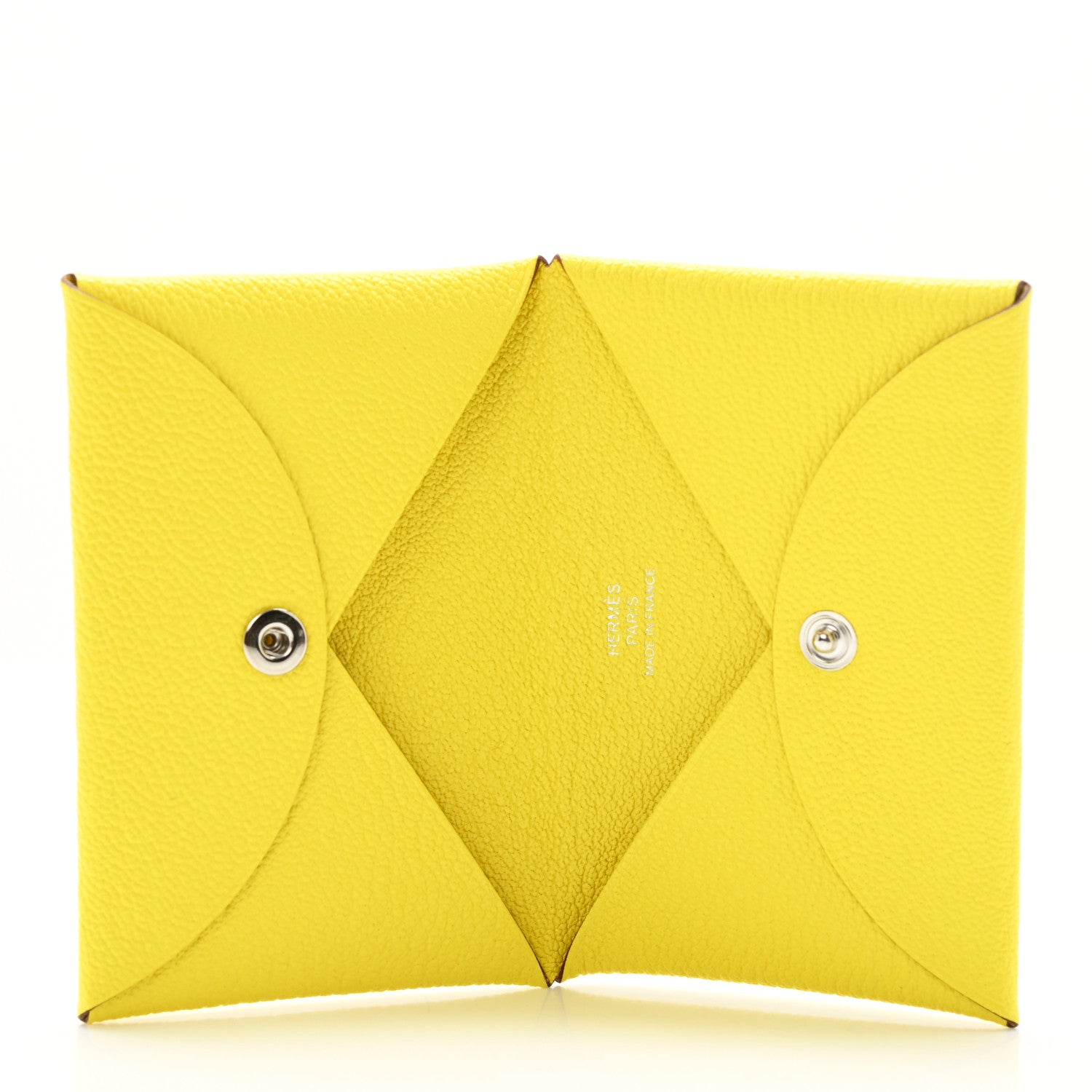 Hermes Chevre Mysore Calvi Card Case Lime 5 of 7
