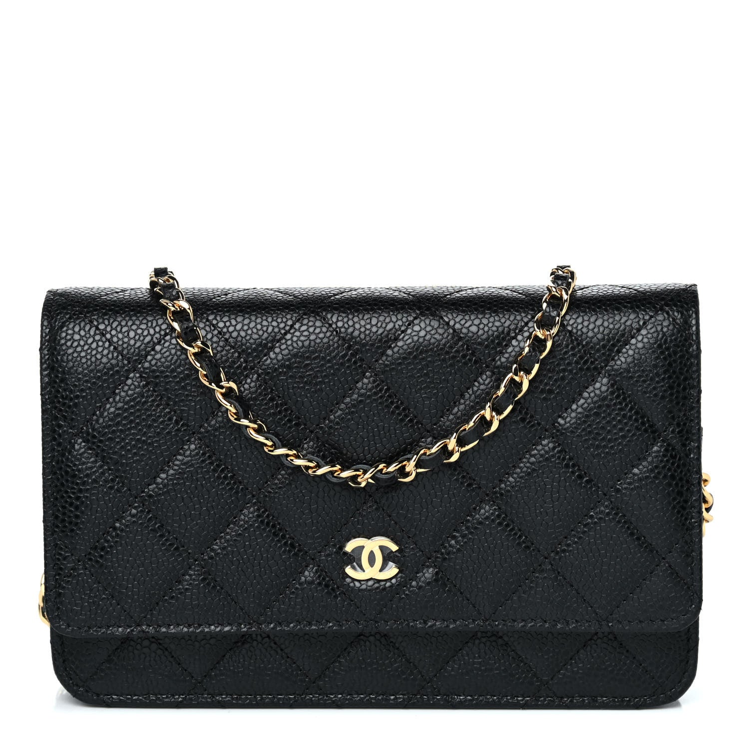 Chanel Caviar Quilted Wallet On Chain WOC Black 1 of 11