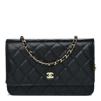 Chanel Caviar Quilted Wallet On Chain WOC Black 1 of 11
