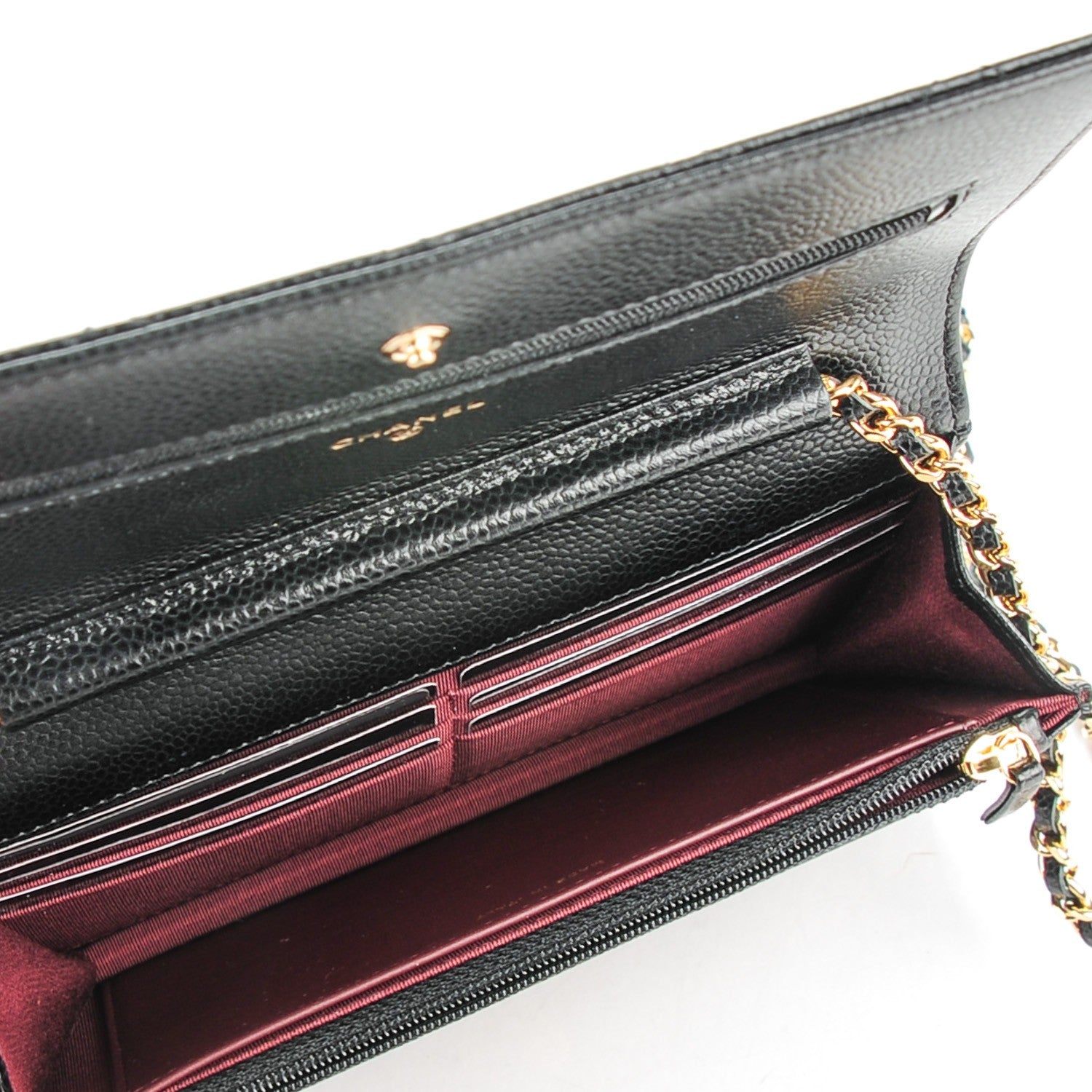 Chanel Caviar Quilted Wallet On Chain WOC Black 5 of 8