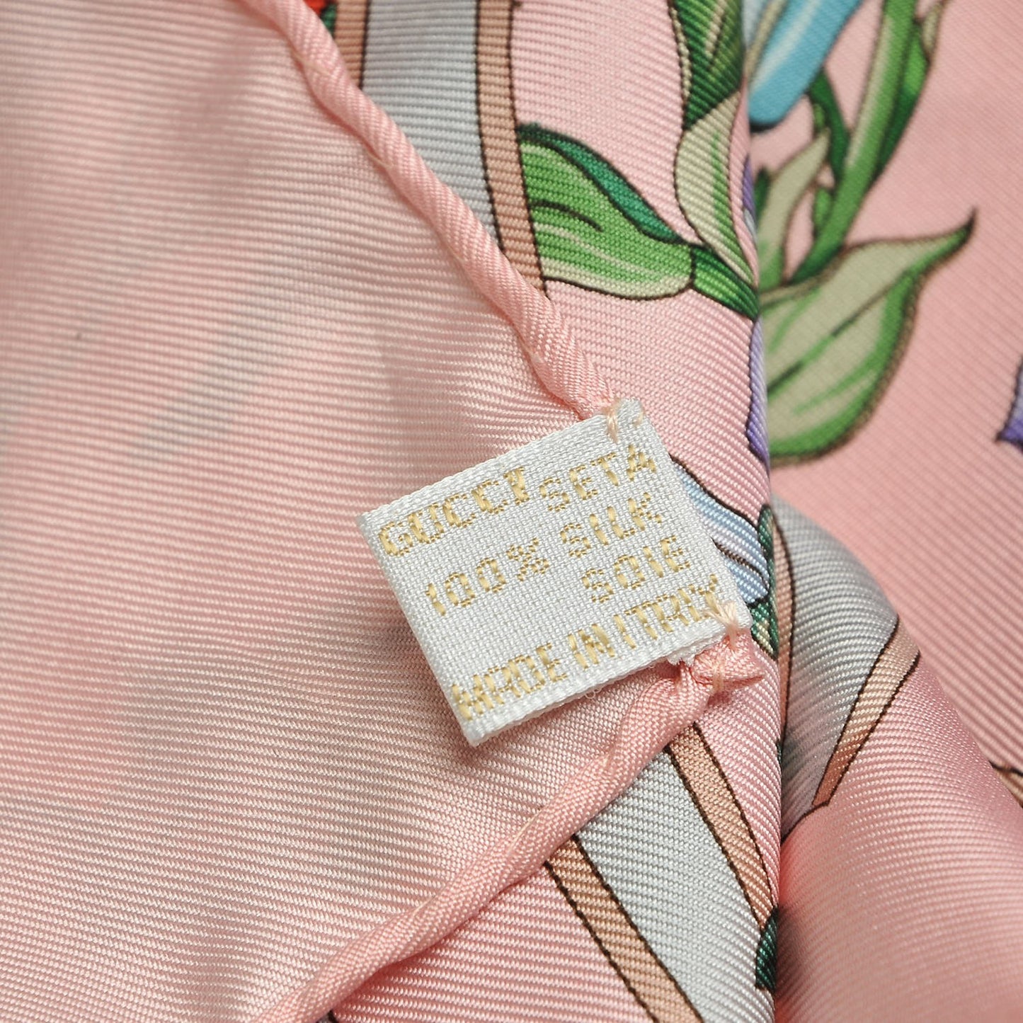 Silk Flora Floral Scarf Pink