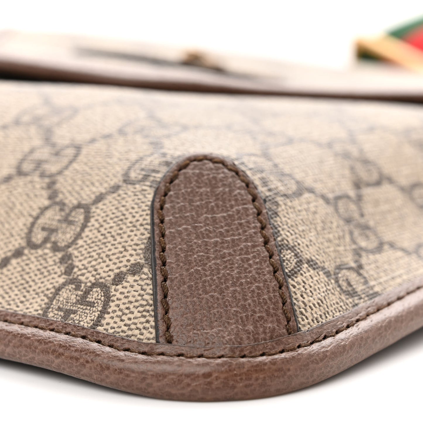 GG Supreme Monogram Web Medium Neo Vintage Flap Messenger Bag Beige New Acero