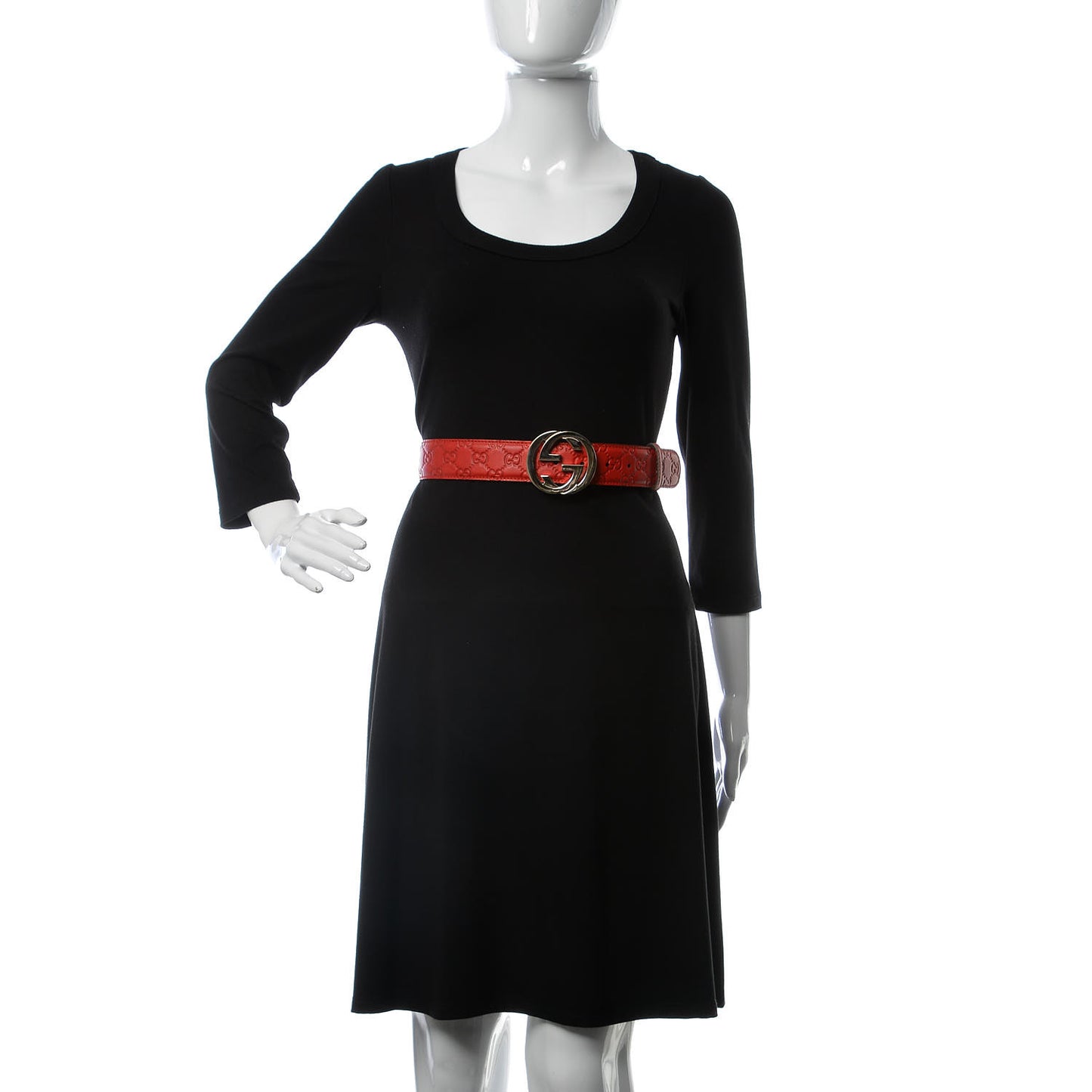 Guccissima Signature Interlocking G 40mm Belt 90 36 Red