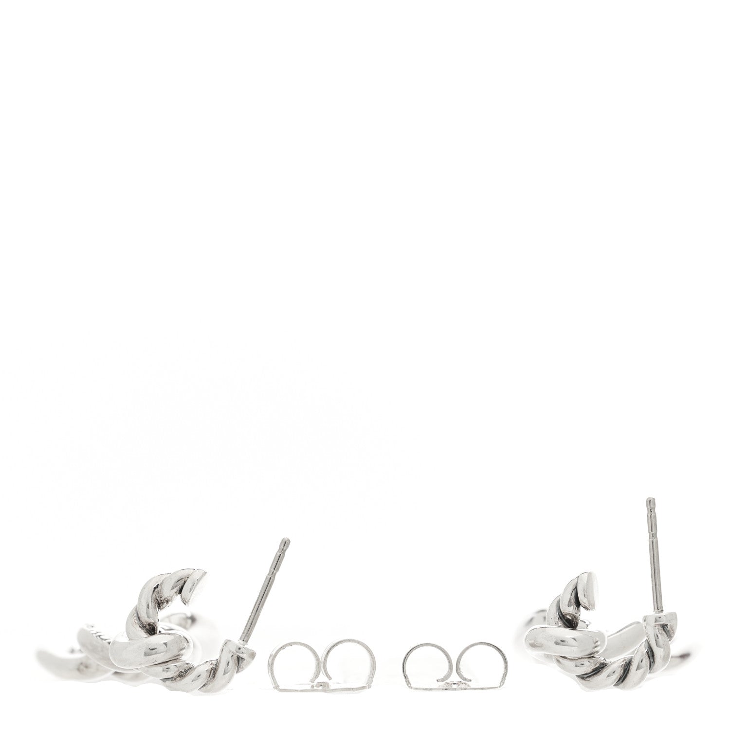 David Yurman Sterling Silver Continuance Triple Drop Earrings 3 of 4