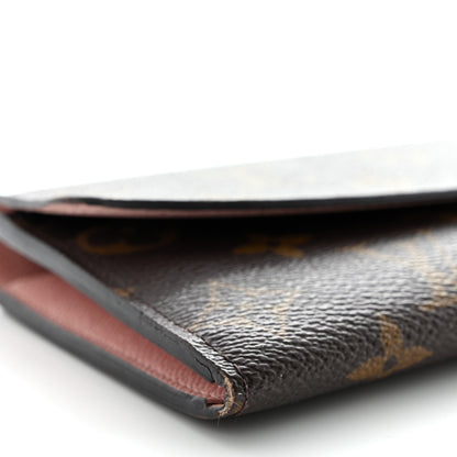 Louis Vuitton Monogram Emilie Wallet Rose Ballerine 8 of 15