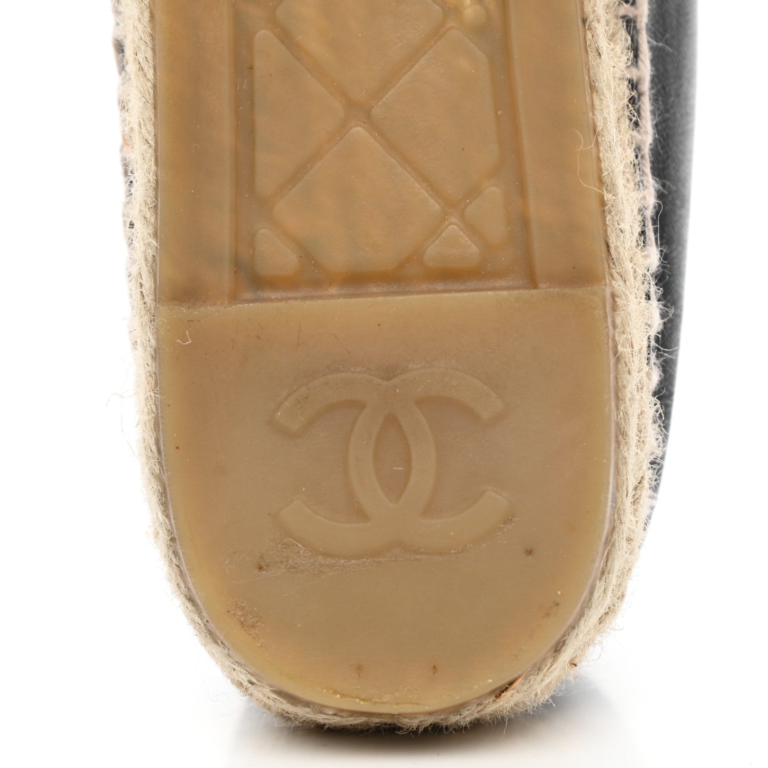 Chanel Lambskin CC Espadrilles 38 Black 8 of 13