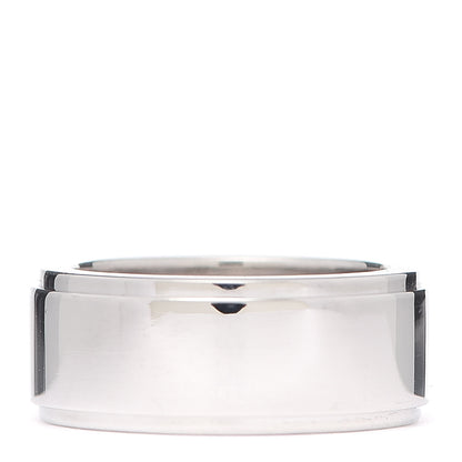 Cartier 18K White Gold Diamond 8mm Fortune Ring 50 5.25 3 of 5