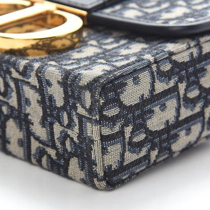 Christian Dior Oblique 30 Montaigne Box Bag Blue 9 of 10