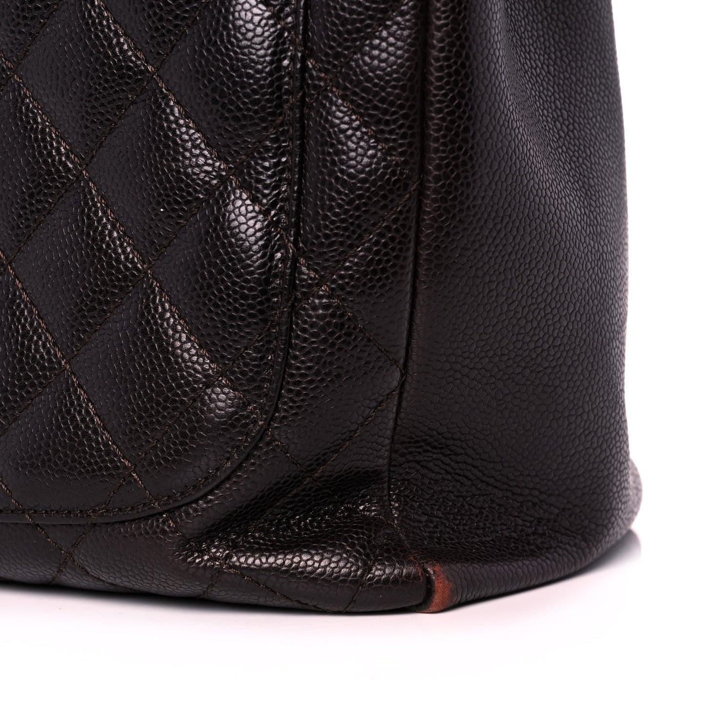 Caviar Quilted Grand Shopping Tote GST Black