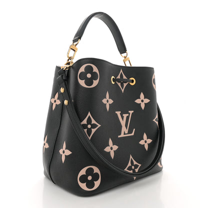Louis Vuitton Empreinte Monogram Giant Neonoe MM Black Beige 4 of 11