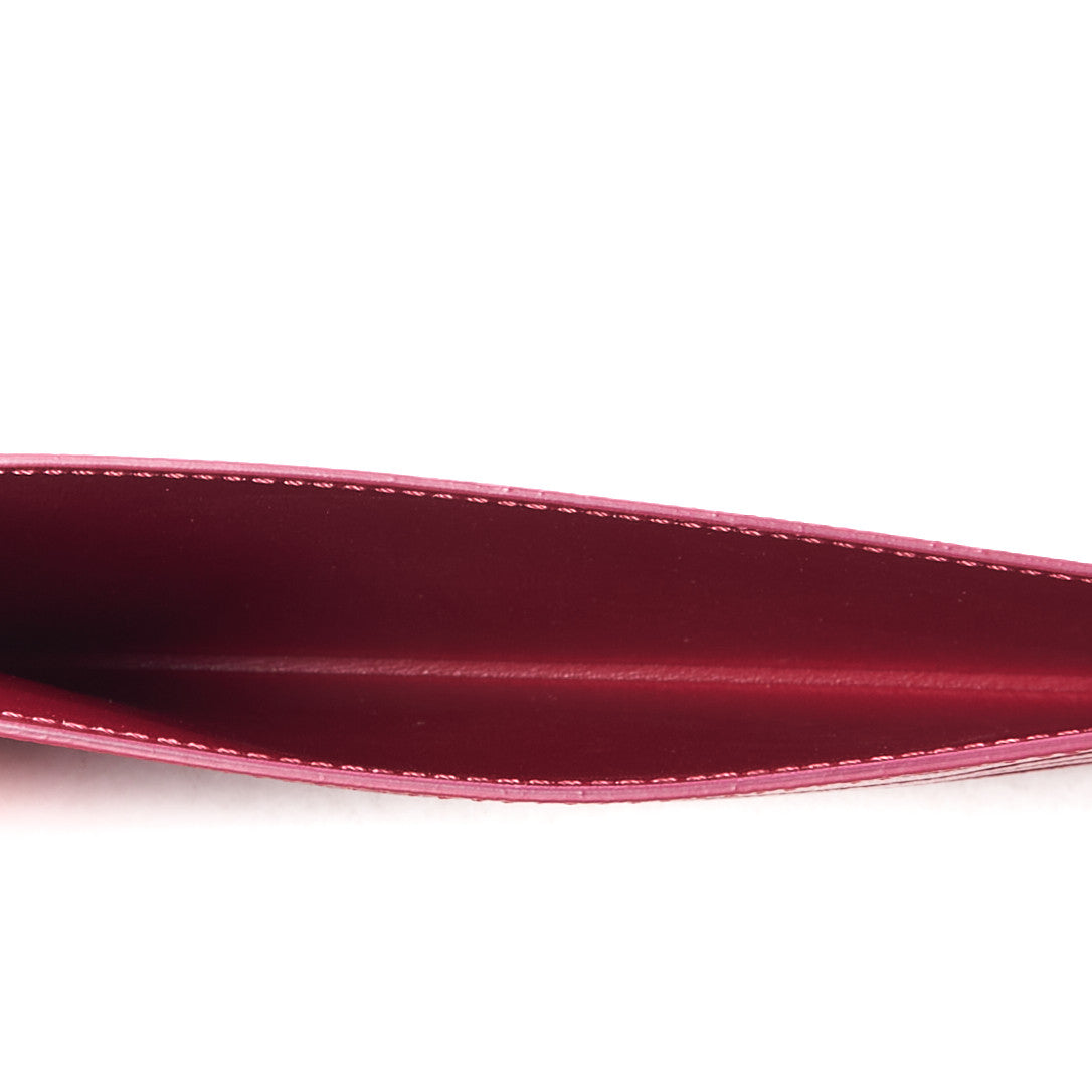 Louis Vuitton Calfskin Felicie Card Holder Insert Fuchsia 6 of 7