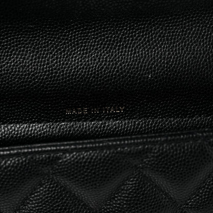 Chanel Caviar Quilted Flap Phone Holder With Chain Black 8 of 12