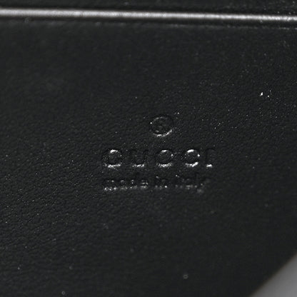 Gucci Calfskin Matelasse GG Marmont Chain Wallet Black 6 of 10