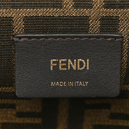 Fendi Shiny Nappa Snakeskin Small Fendi First White Roccia 6 of 11