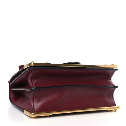 Prada City Calf Saffiano Mini Cahier Bag Granato 4 of 8
