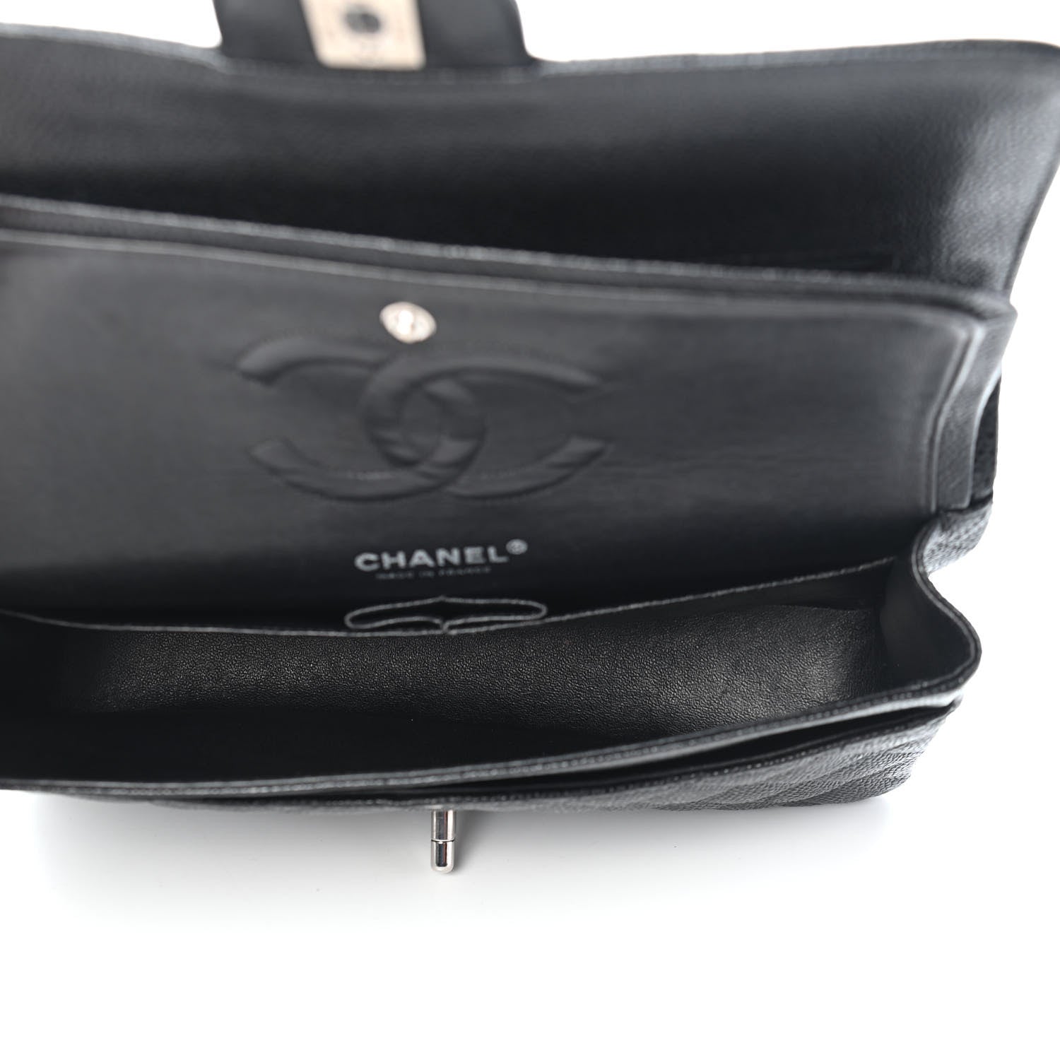 Chanel Caviar Quilted Medium Double Flap Black 8 of 17
