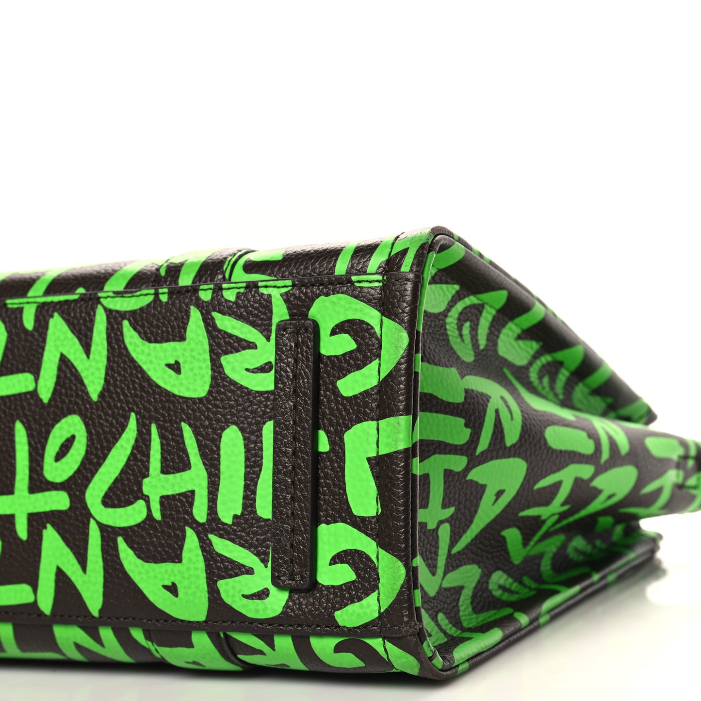 X STEPHEN SPROUSE Grained Calfskin Medium The Tote Bag Green