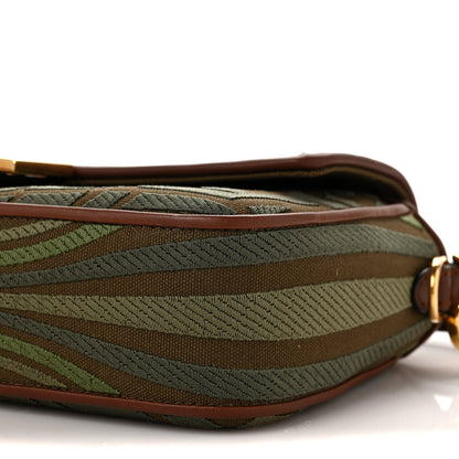 Fendi X SARA COLEMAN Canvas Vitello King FF Fish Eye Embroidered Baguette Amazzonia Ghianda 8 of 8