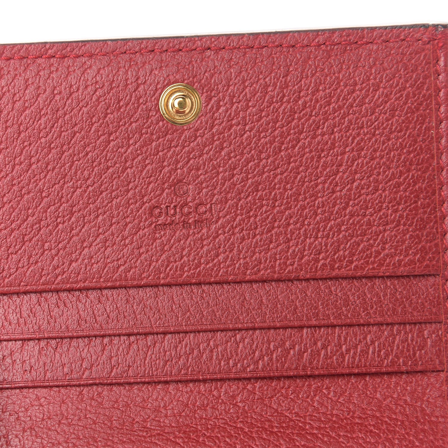 Gucci GG Supreme Monogram Flora Web Ophidia Card Case Red 6 of 7