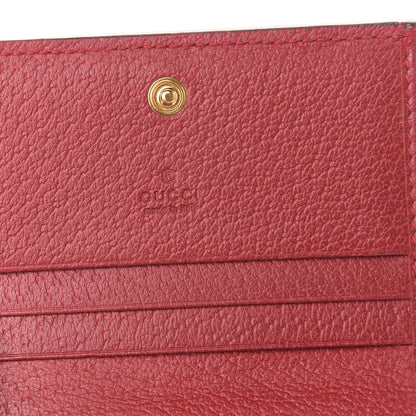 Gucci GG Supreme Monogram Flora Web Ophidia Card Case Red 6 of 7