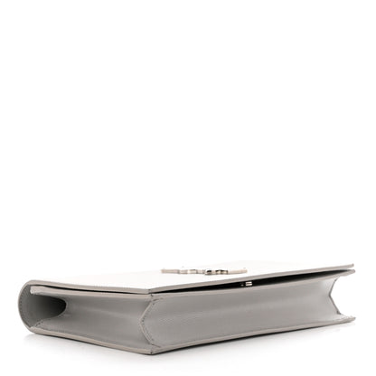 Saint Laurent Grain De Poudre Classic Monogram Kate Clutch Souris 4 of 10