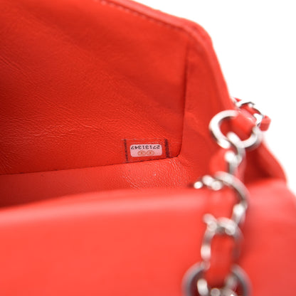 Chanel Lambskin Quilted Mini Rectangular Flap Red 7 of 10