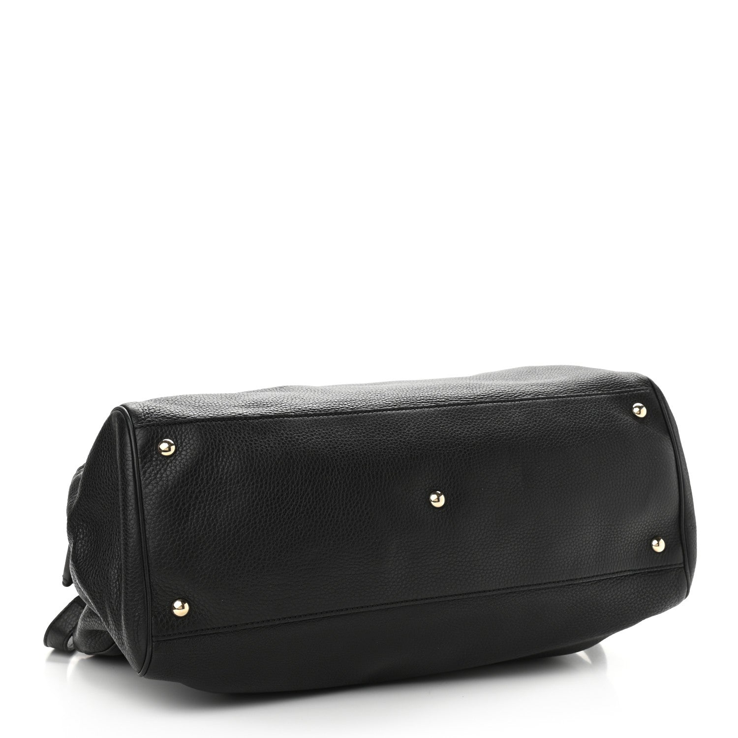 Gucci Calfskin Large Bamboo Shopper Tote Black 3 of 9