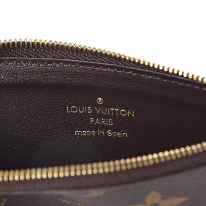 Louis Vuitton Monogram Felicie Chain Wallet Zippered Insert Rose Ballerine 6 of 7