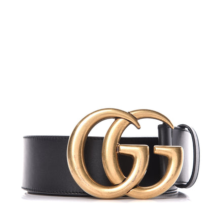 Gucci Calfskin Double G 40mm Belt 80 32 Black 1 of 6