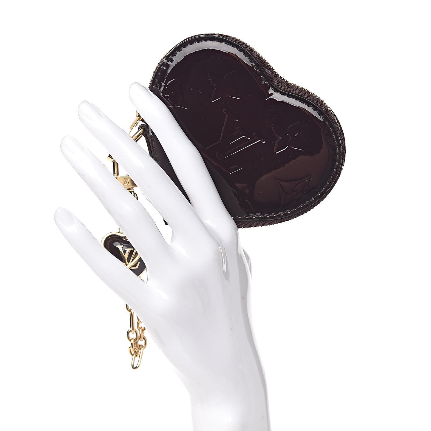 Vernis Coeur Heart Coin Purse Amarante