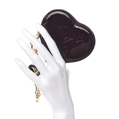 Louis Vuitton Vernis Coeur Heart Coin Purse Amarante 2 of 8