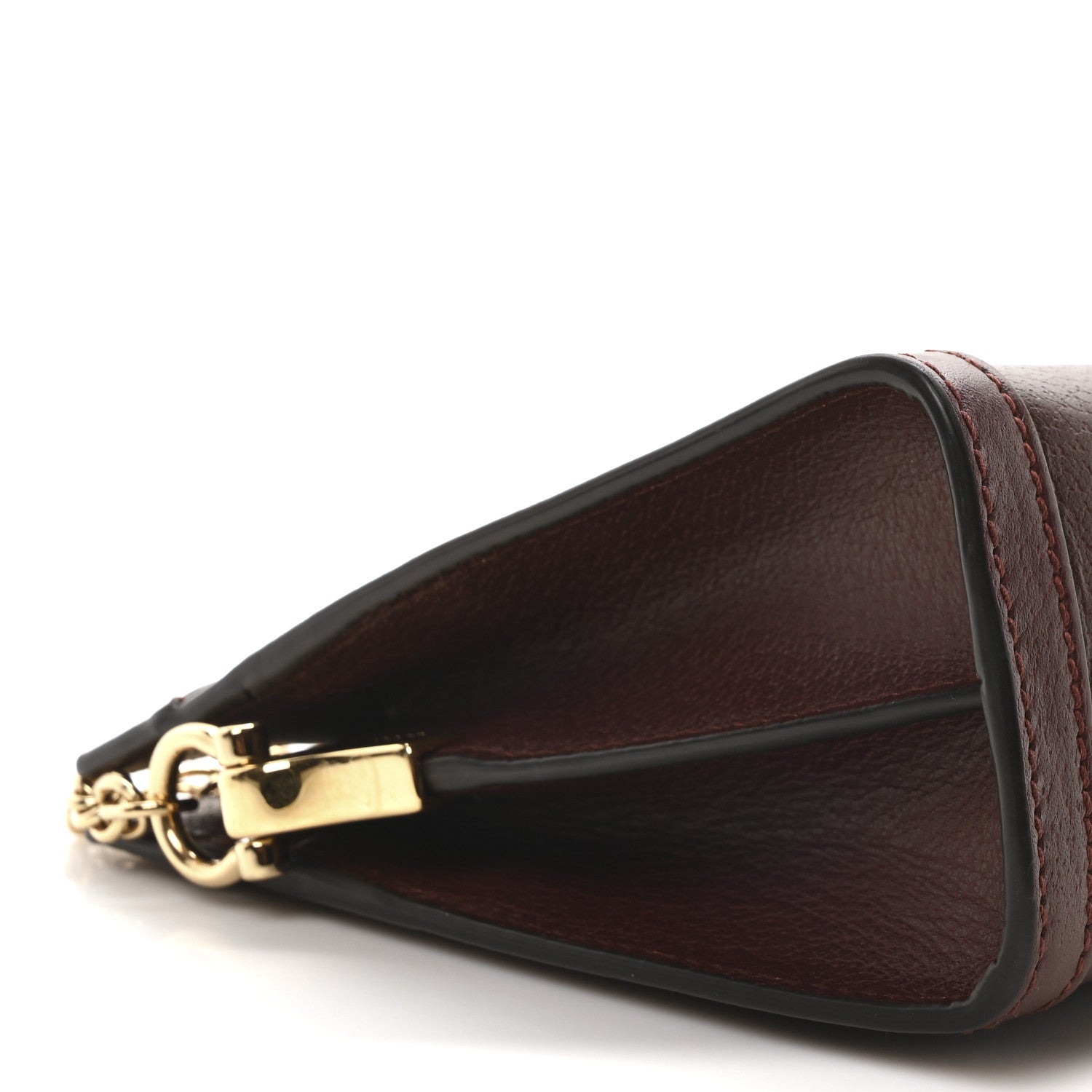 Gucci Textured Calfskin Web Small Ophidia Chain Shoulder Bag Vintage Bordeaux 9 of 10