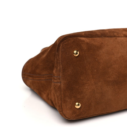 Miu Miu Camoscio Large Aventure Bag Oak 8 of 10