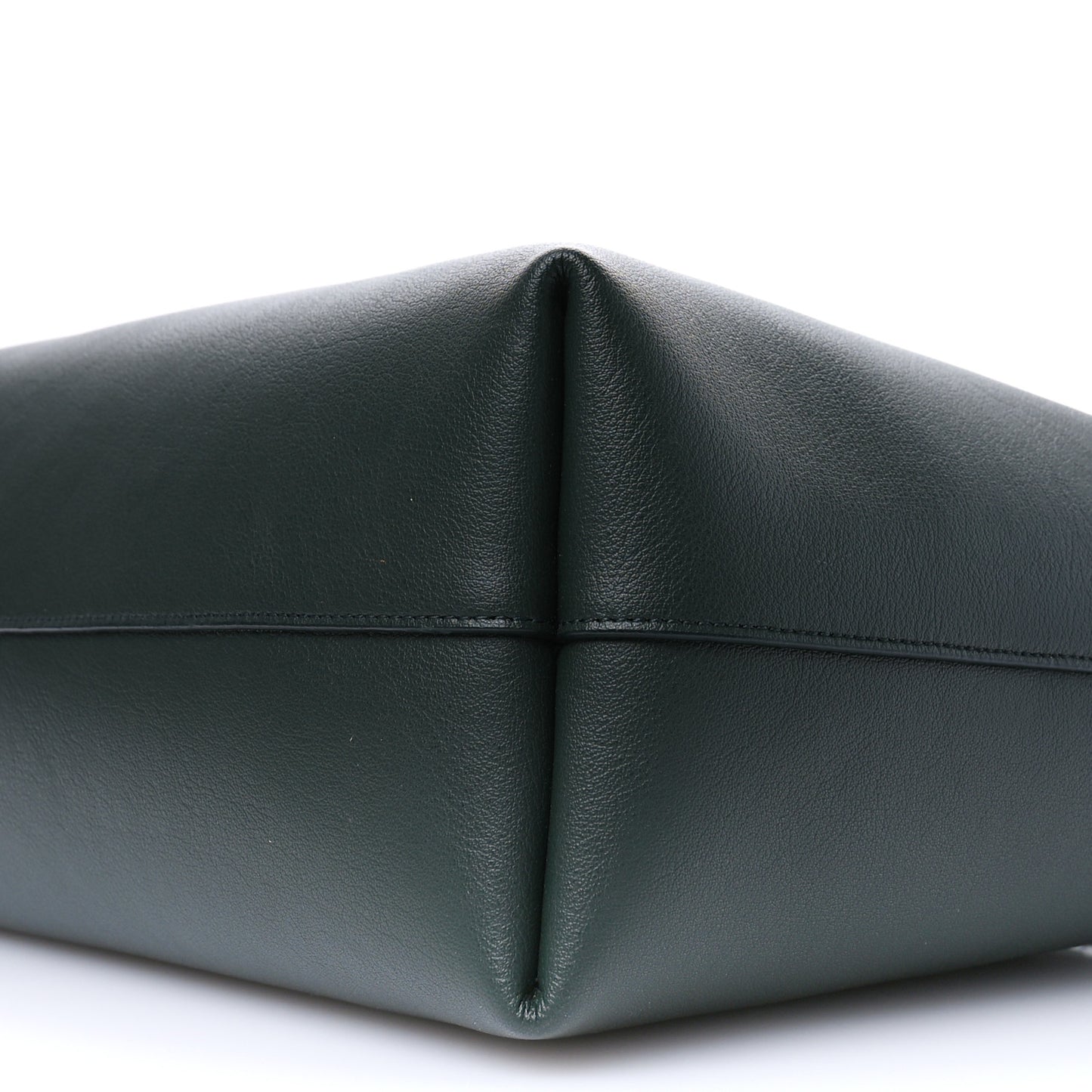 Calfskin Large Shopping Tote Dark Green
