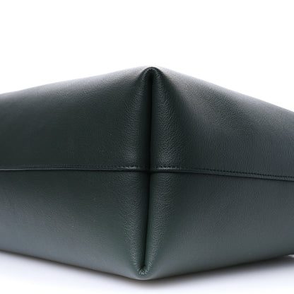 Saint Laurent Calfskin Large Shopping Tote Dark Green 10 of 10