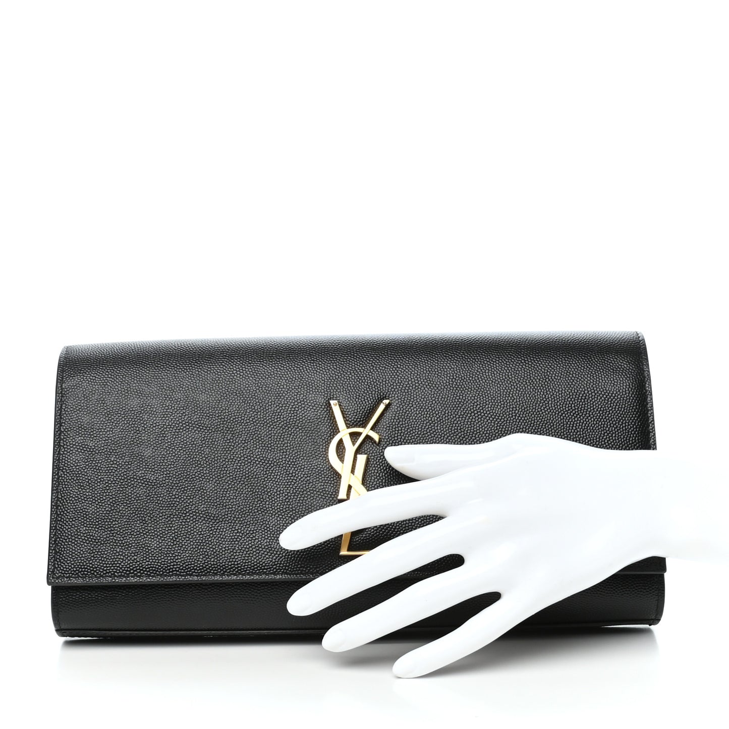 Grain De Poudre Monogram Cassandre Clutch Black