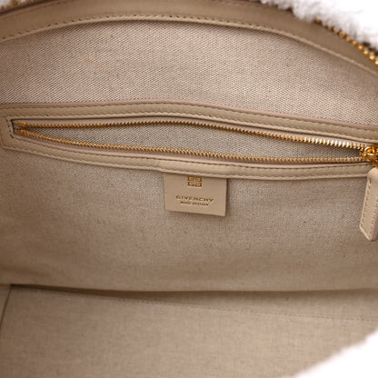 Givenchy Suede Shearling Small Antigona Natural Beige 6 of 9