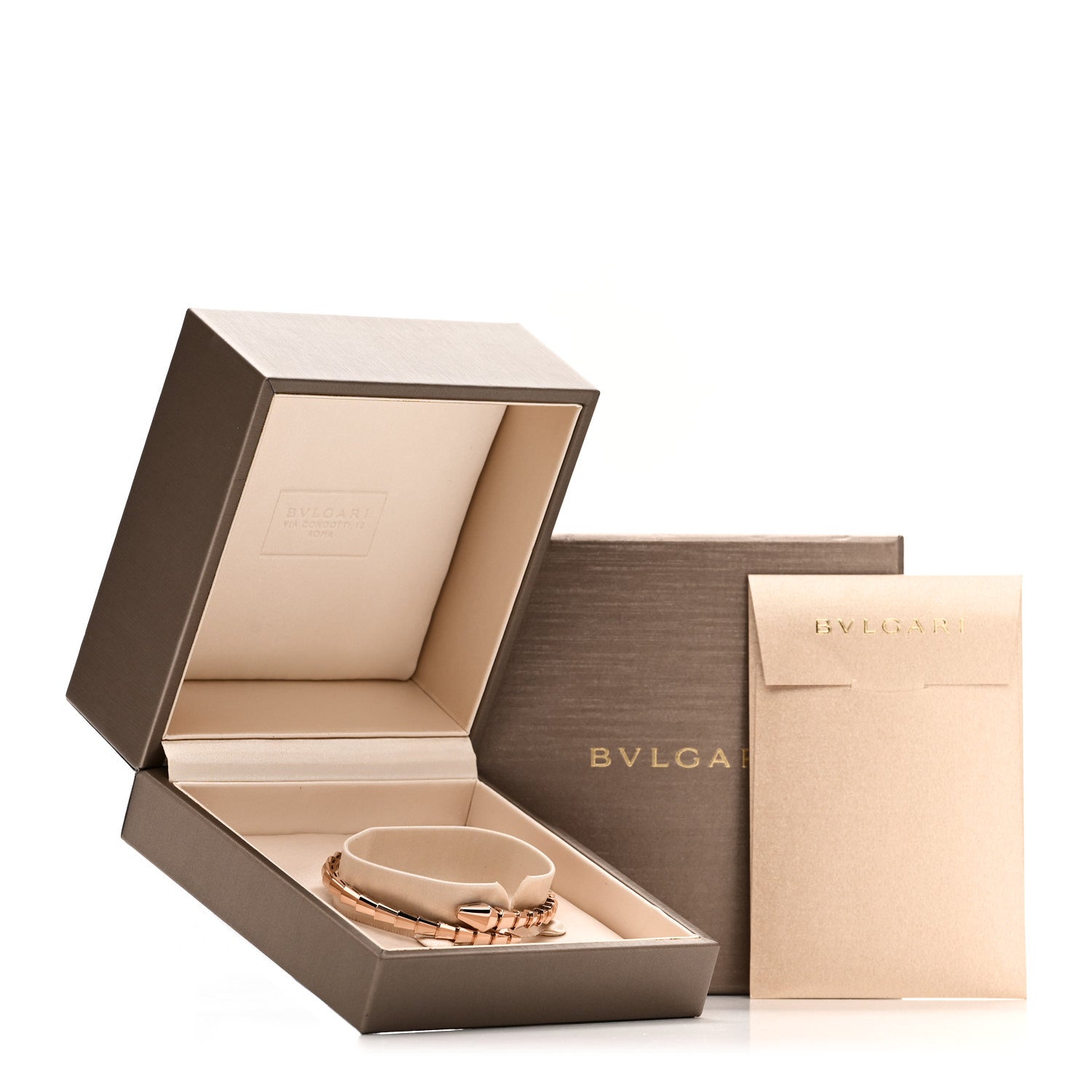 Bulgari 18K Rose Gold Serpenti Viper Bracelet 17 4 of 4